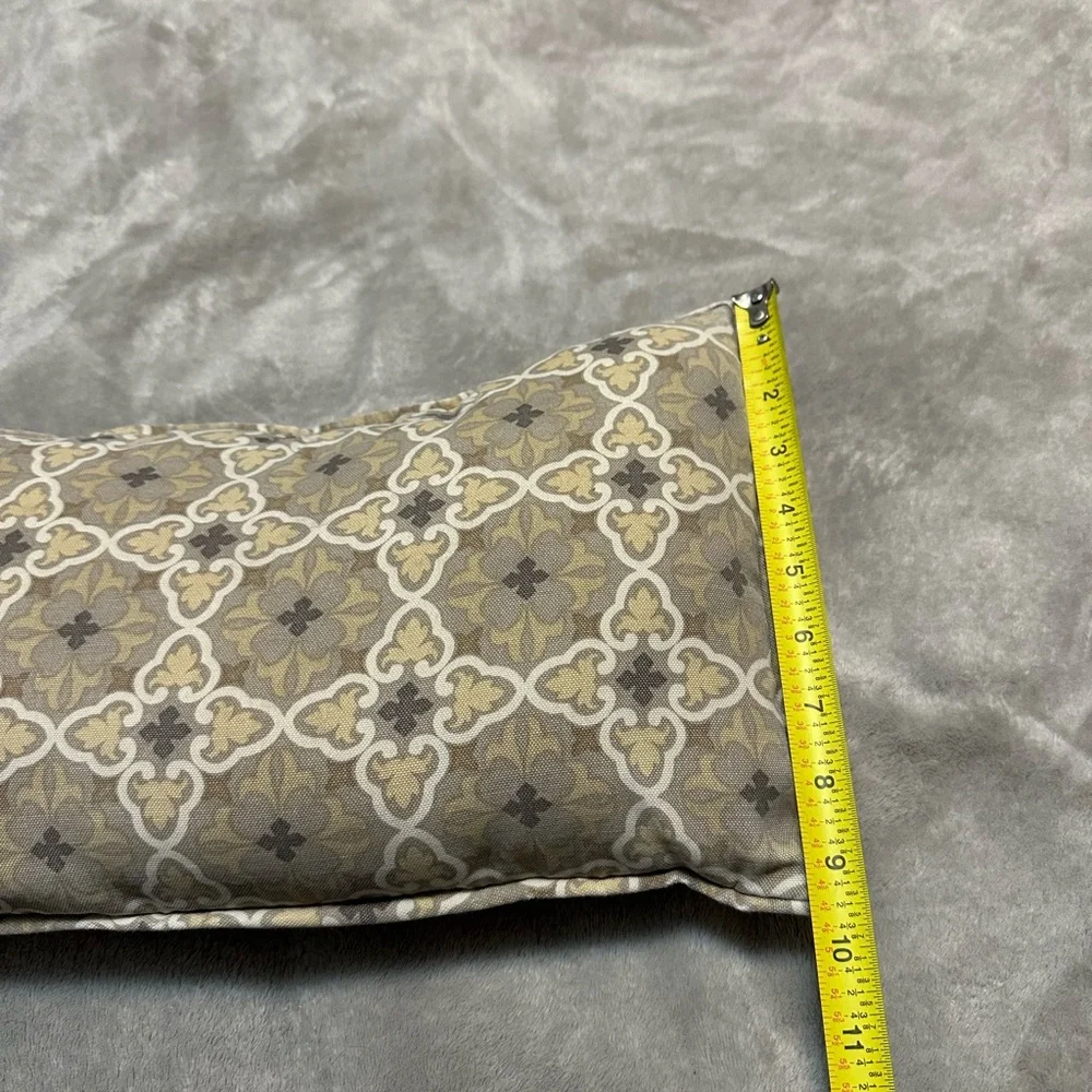 Modern beige rectangle pillow
